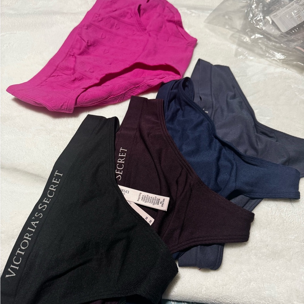 5 Victoria's Secret women’s  Bottoms - Pink, Black, burgundy , Blue, blue